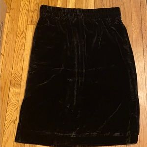 NWT J.Crew Velvet Pencil Skirt